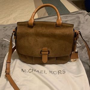 Michael Kors suede and leather bag- like new!